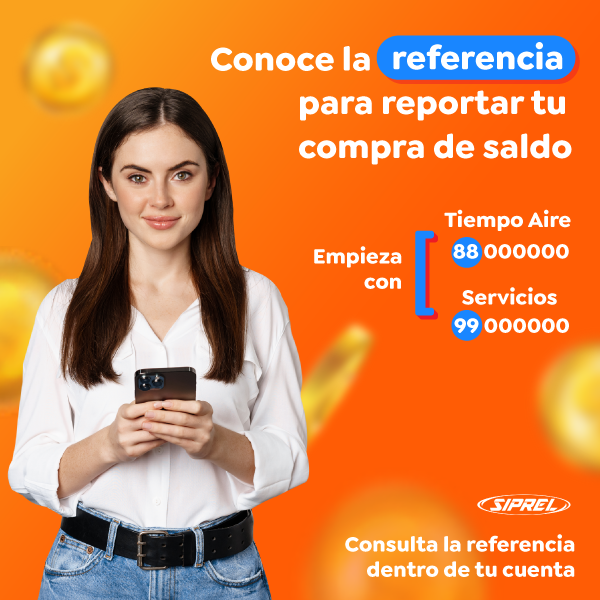 Compra tu saldo con referencia de pago