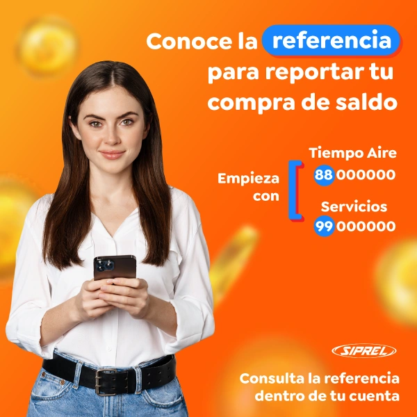 Compra tu saldo con referencia de pago