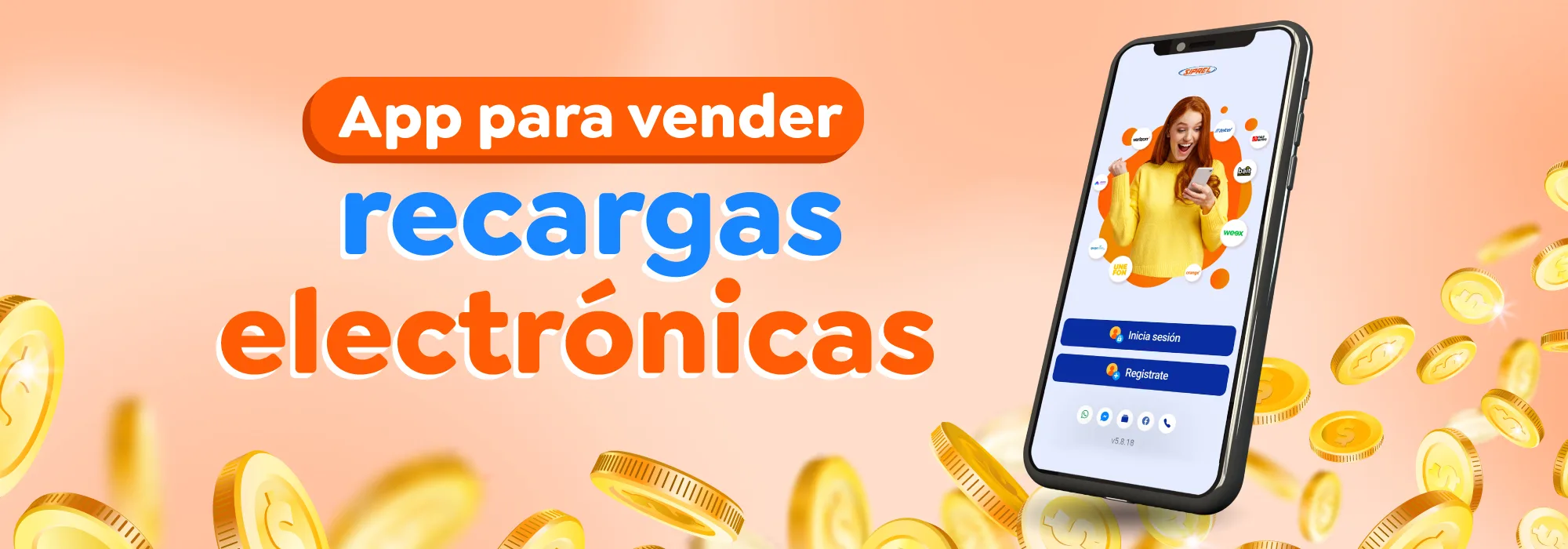 App para Recargas y Pago de Servicios. android ios